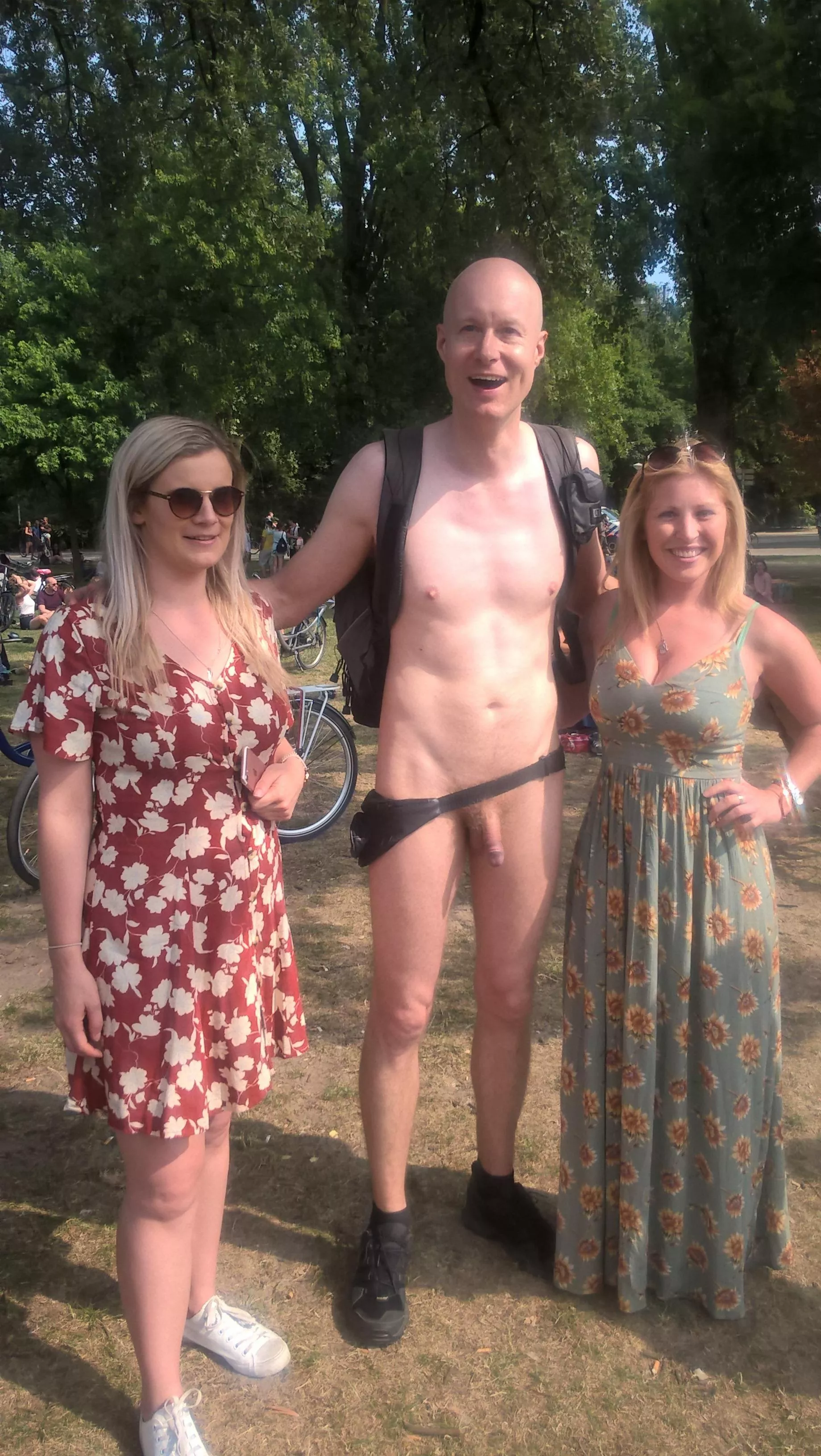 My first time at the World Naked Bike Ride of Amsterdam, this Australian ladies loved it! I hope internet also 😎 posted by ExcellentContract677