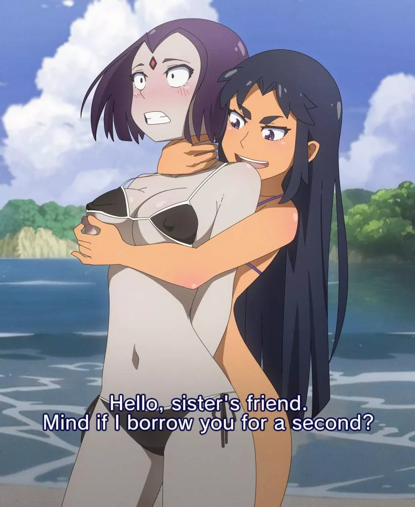 Raven & Blackfire [DC] (Threetwigs)  posted by Kyoto709