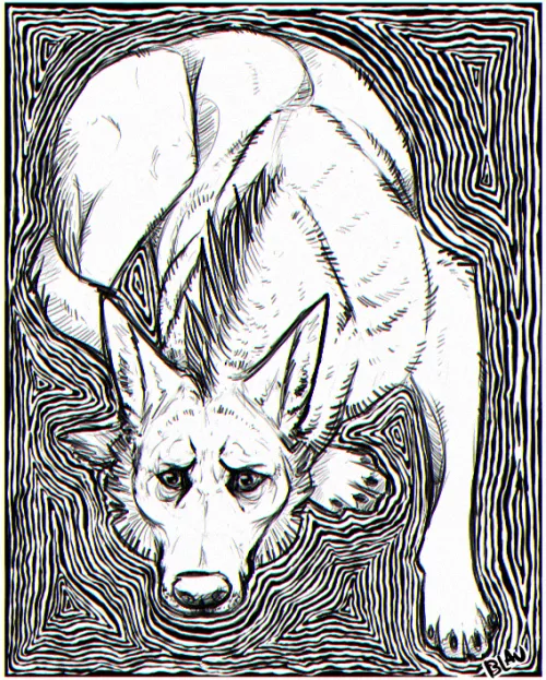 Right Place (old art by me, @hollowdruid FA/X) by hollowdruid