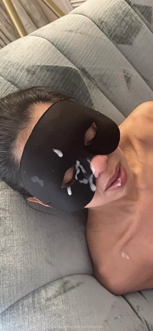 She looks gorgeous wearing cum  by DaddyBigCo