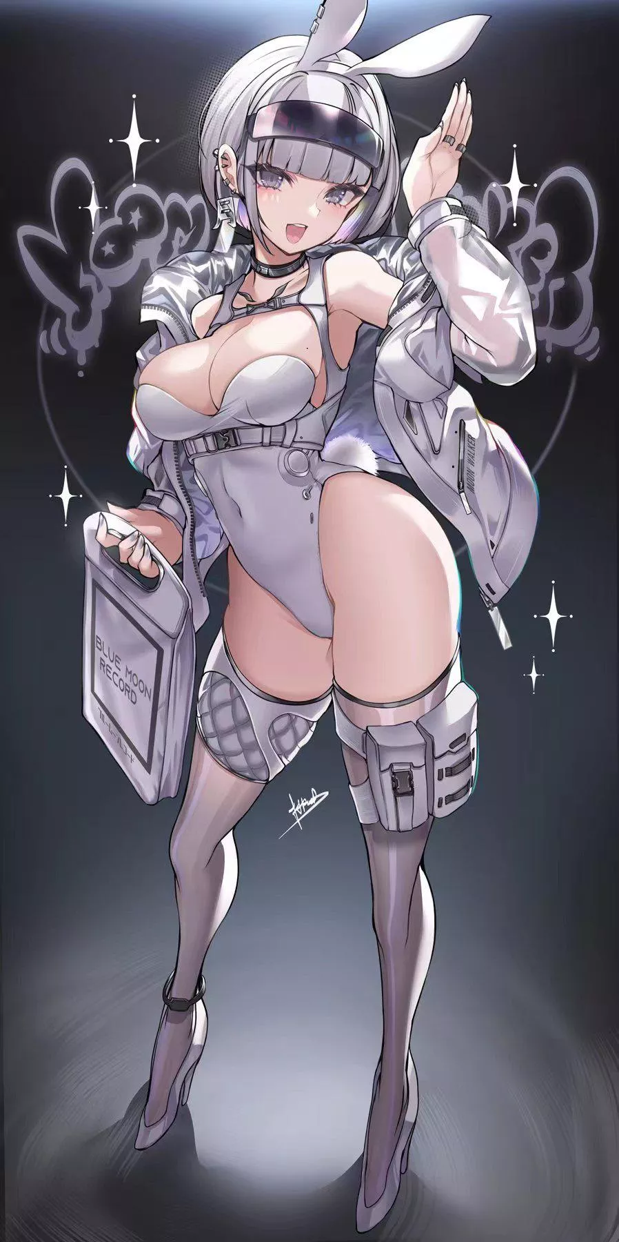 Silver Bunny Girl [Artist Original] posted by IDM_Recursion