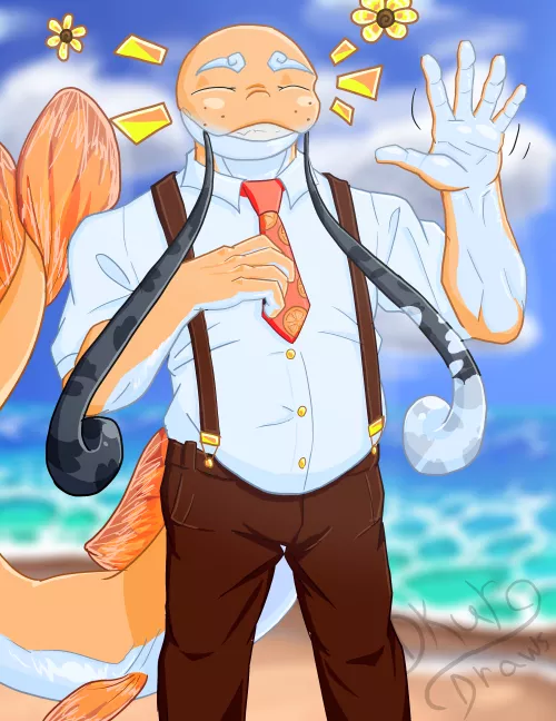 Why is he wearing that to the beach? Is he stupid? by orphanobliteratorPog