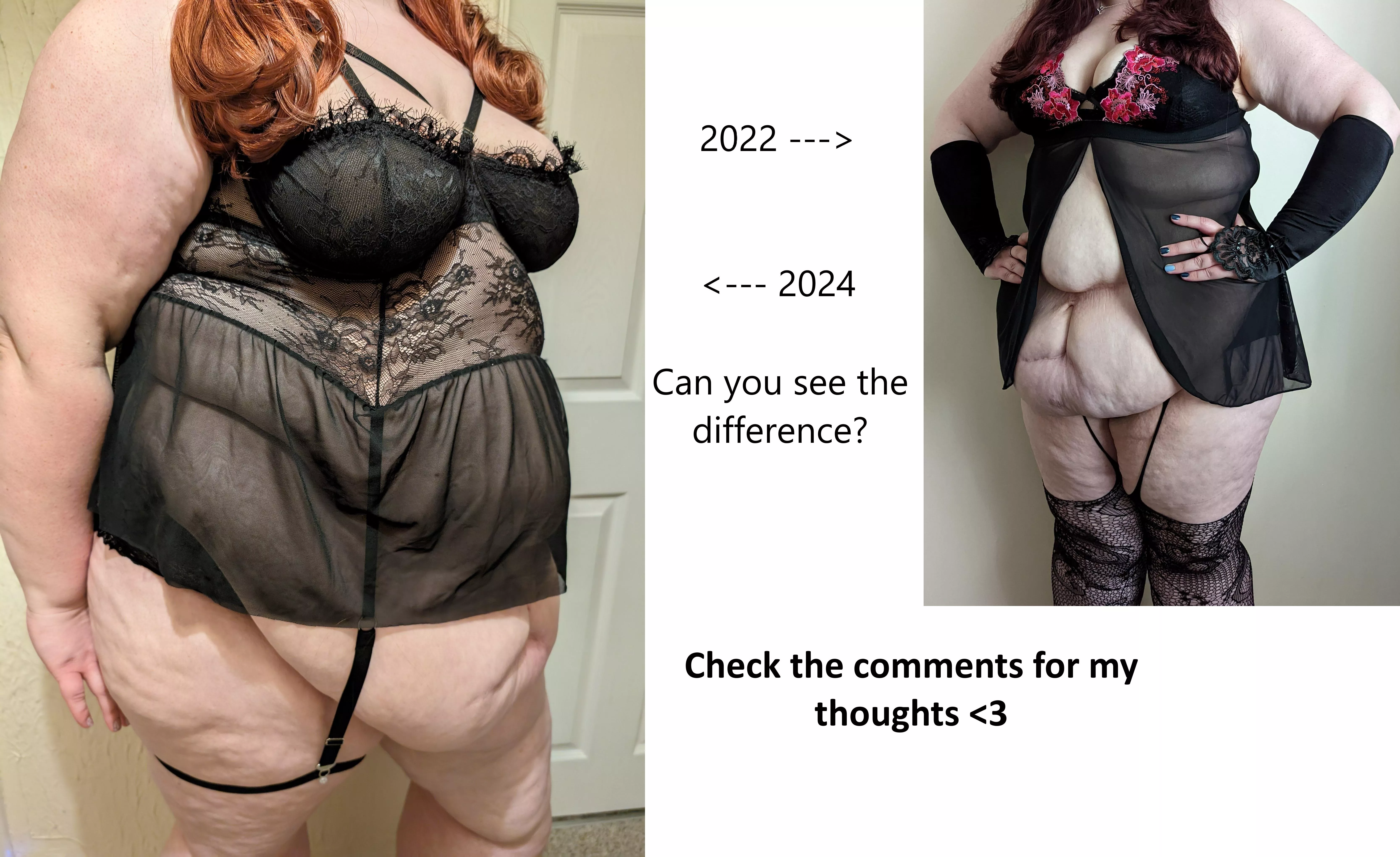 2 years of stuffing myself regularly has caught up to me, thank you for the support <3 posted by MissDivineTemptation