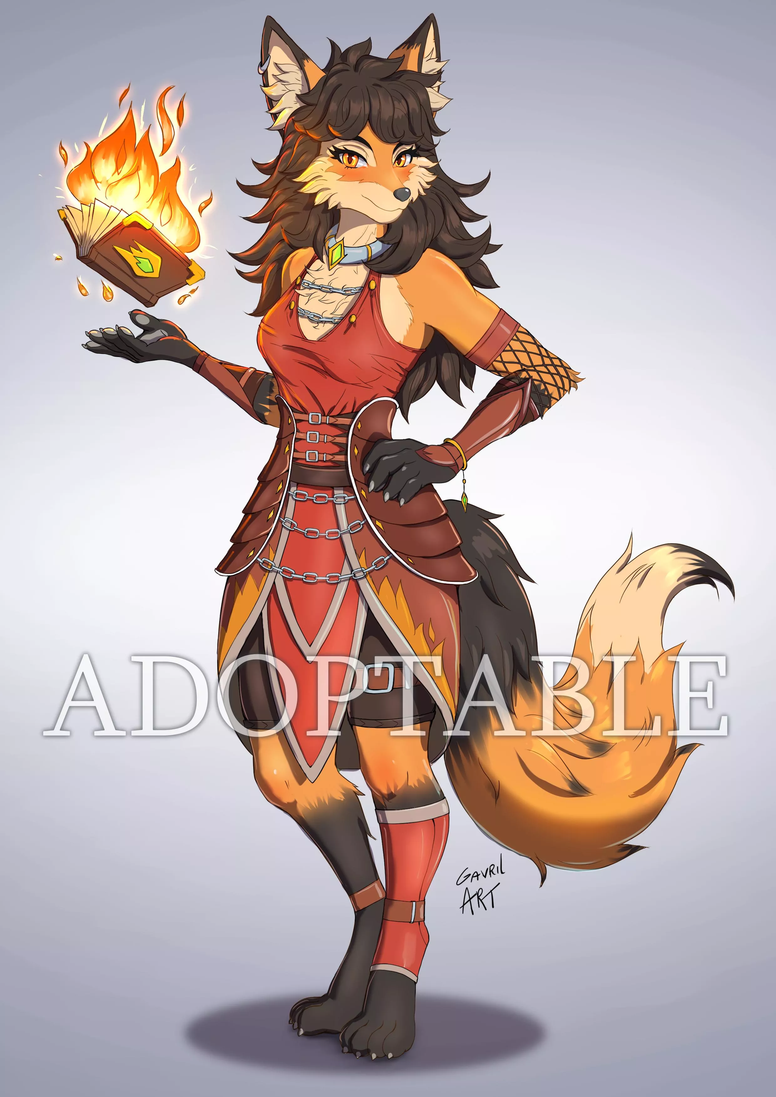 Fire Fox, New OC (Art by Me) posted by Gavrilart