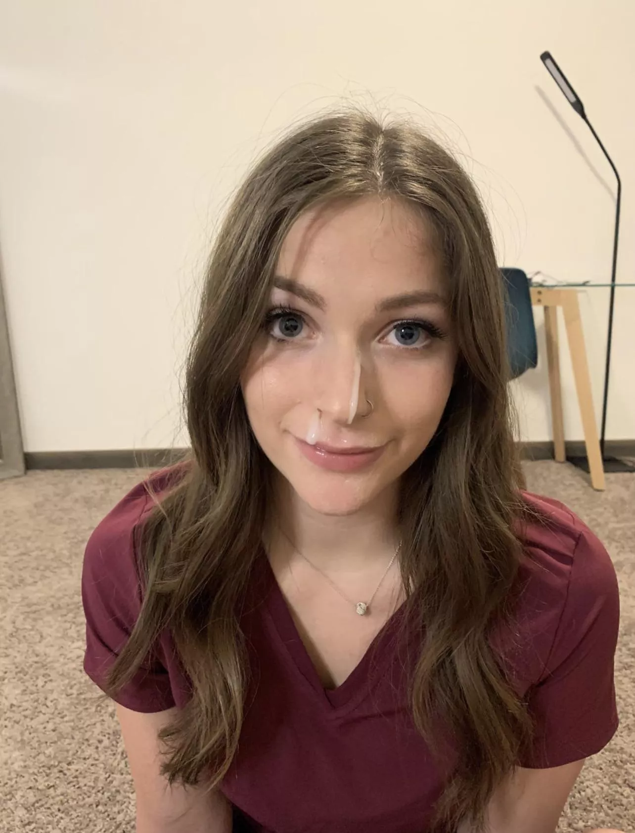 First thing I did in my new scrubs was take a facial posted by jessnjamez