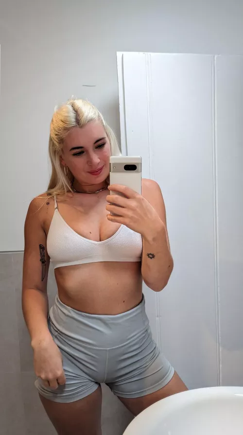 I Think this small crop top looks better on my body by JadeneMcmanus