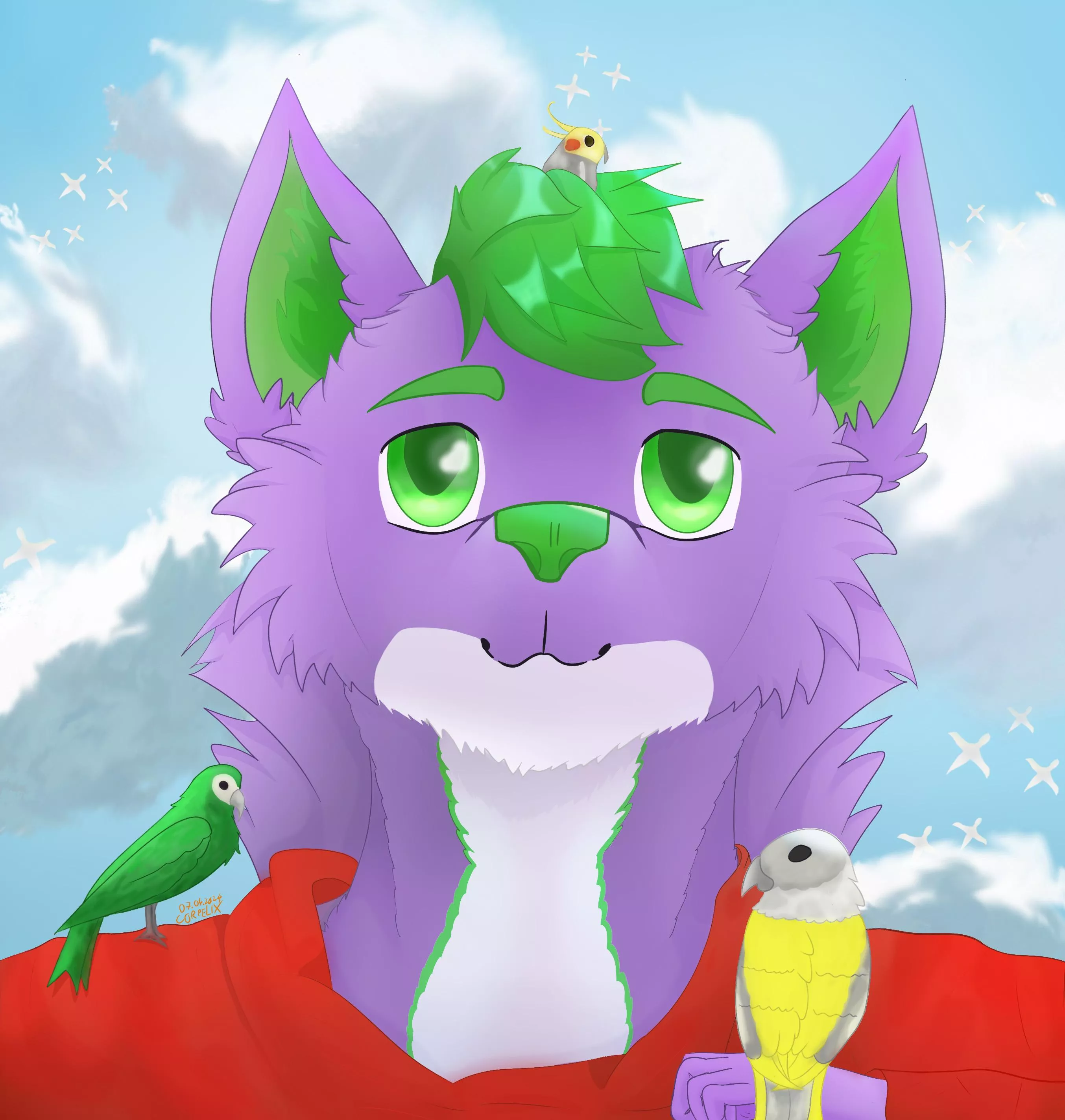 King of the birds (art by me) posted by corpelix