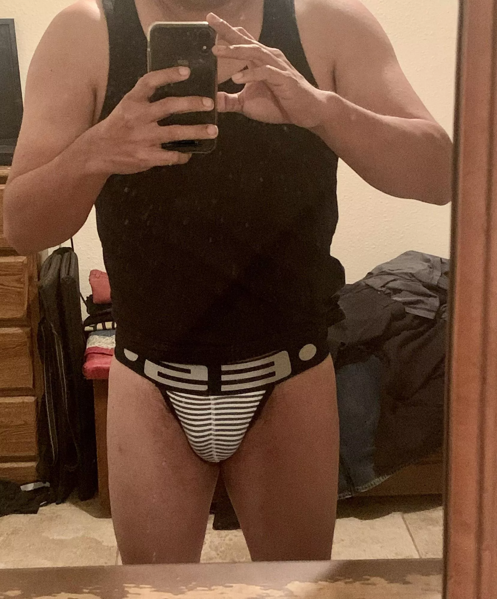 Late night jock reveal… posted by infinite_blazer
