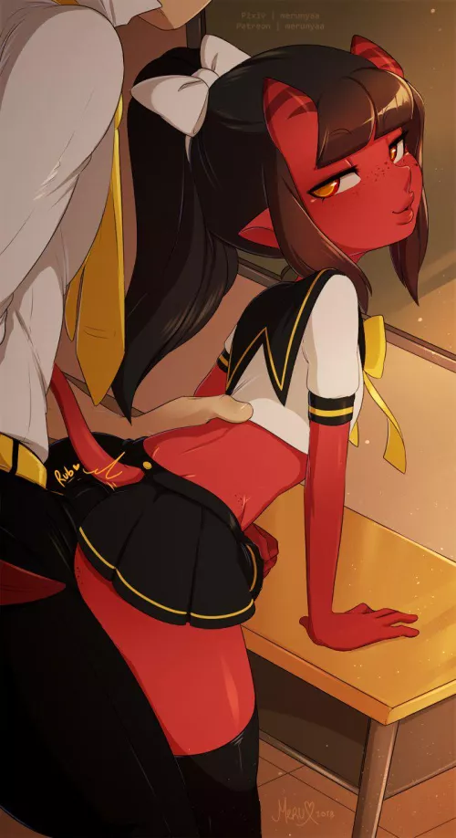 meruccubus (bot) [Meru the Succubus] (MomijiTheRabbit) by iAxuh