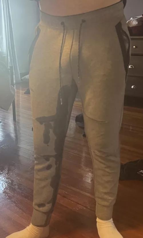 My pants couldn’t hold it all. It got on the floor too by Accurate_Owl_8997