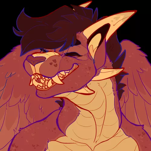 (oc) Rain the dragon, portrait for @imberknight ❤️ by frillious