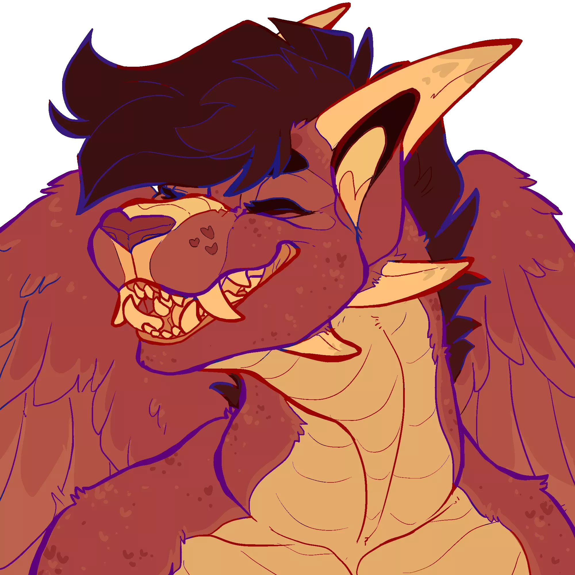 (oc) Rain the dragon, portrait for @imberknight ❤️ posted by frillious