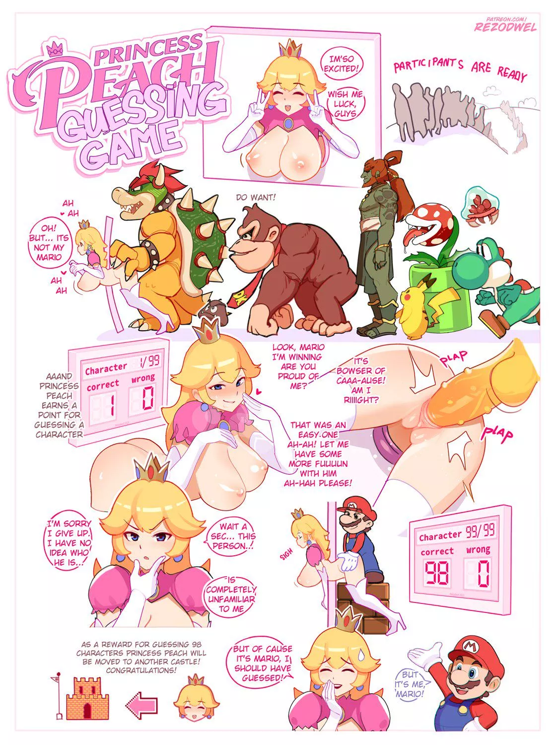 Princess Peach Guessing Game (Rezodwel) posted by Nan0Fighter