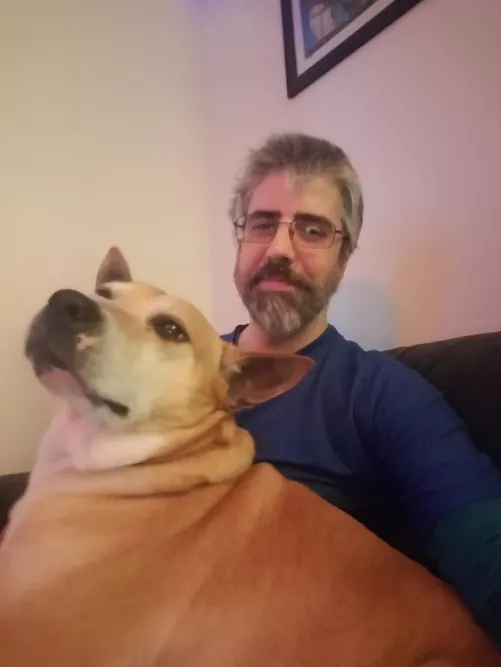 Rocky hates having his picture taken so I had to take this quick. Have a great day! by Ok_Emu9865