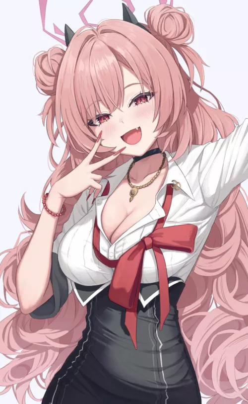 Sexy and cute angel waifu by reversedturnover