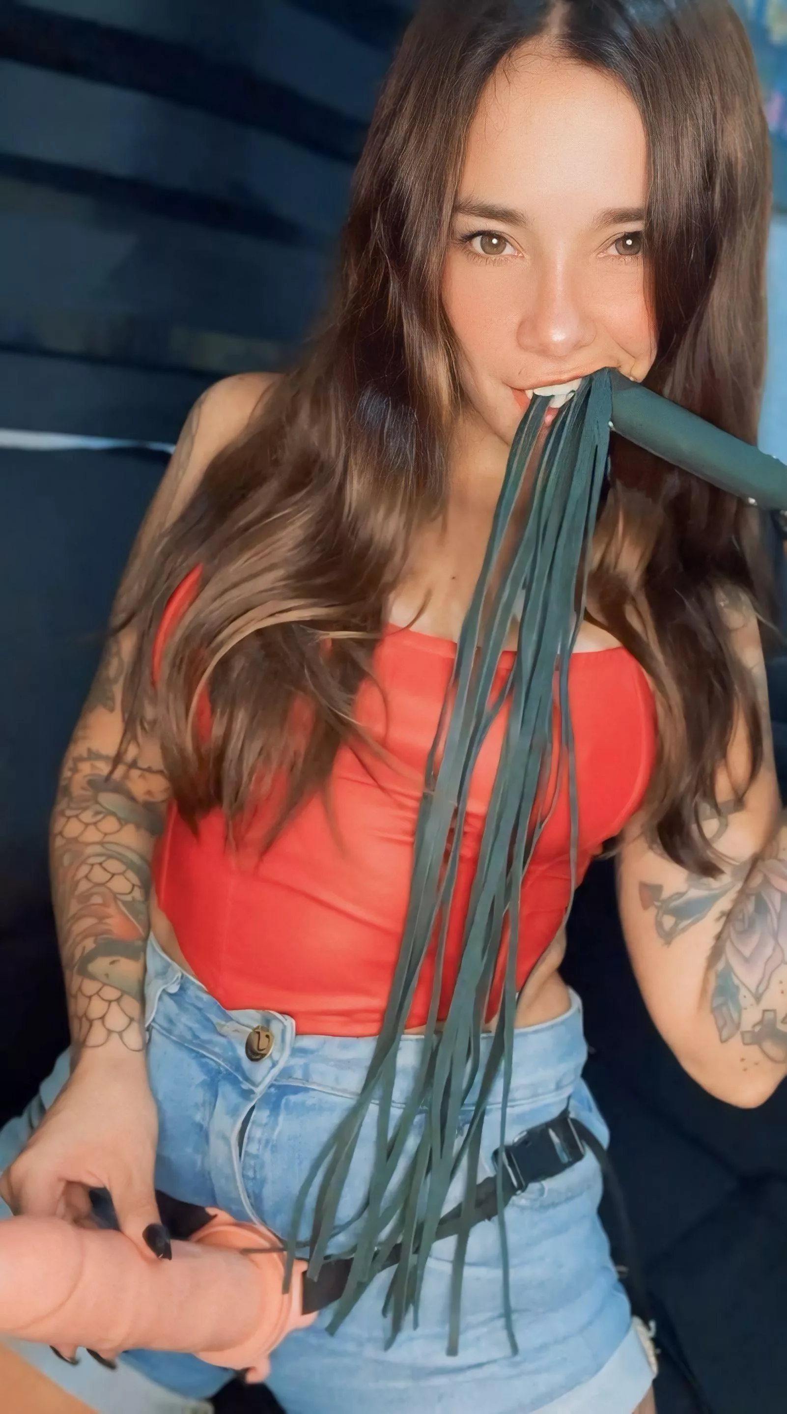 Strap yourself in for some steamy strap-on action. posted by beehivemc