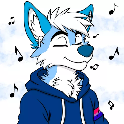 What song got you listening like this? ^^ [Art by me] by KatFurry4