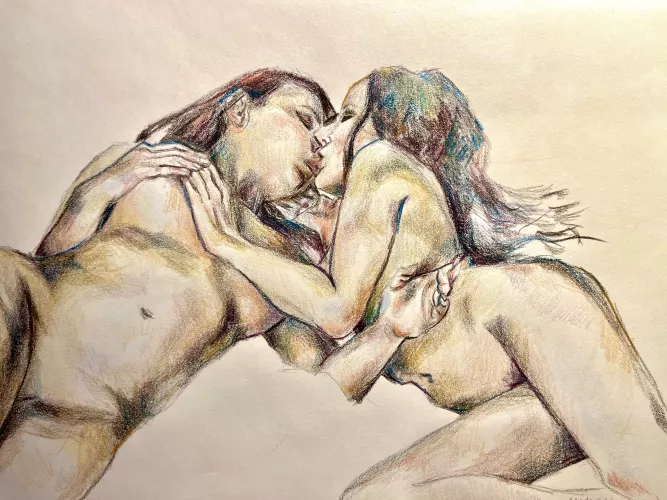 A little colored pencil sketch  by DatWeirdo04