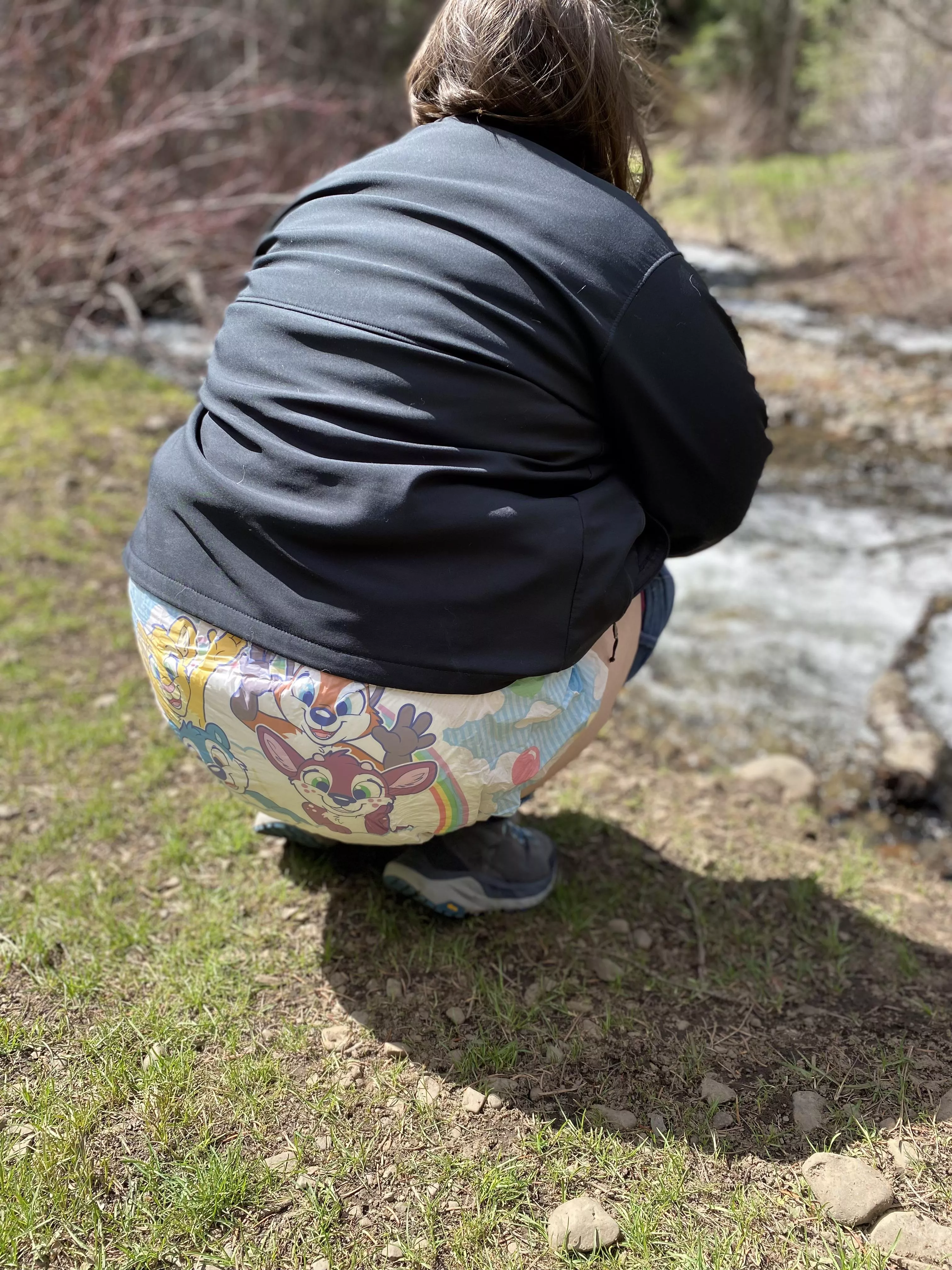 Being one with nature.  posted by Paddedmommy