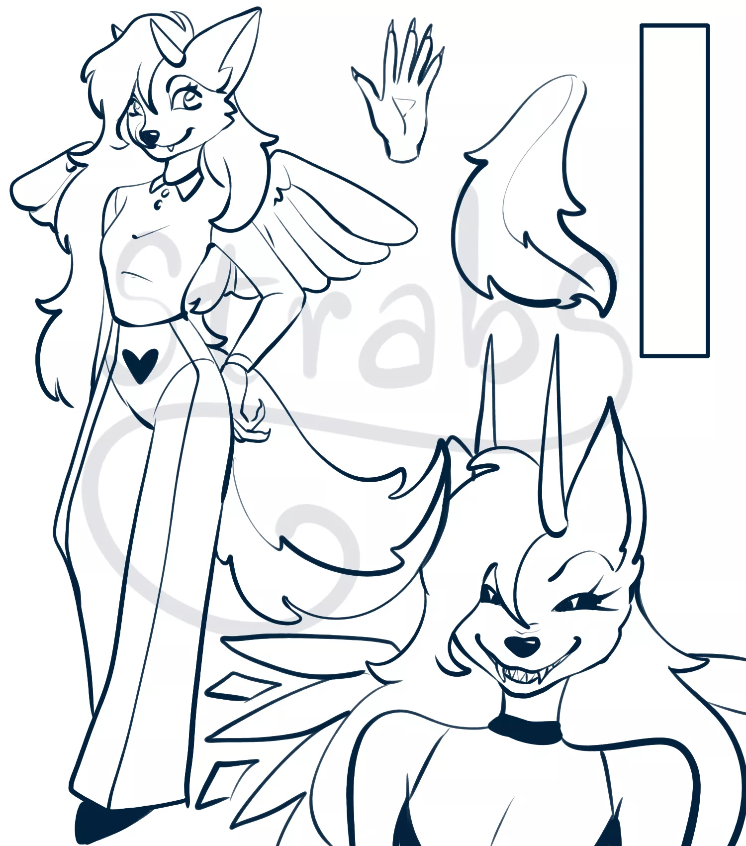 Business fox girl (by me) posted by andyarttz