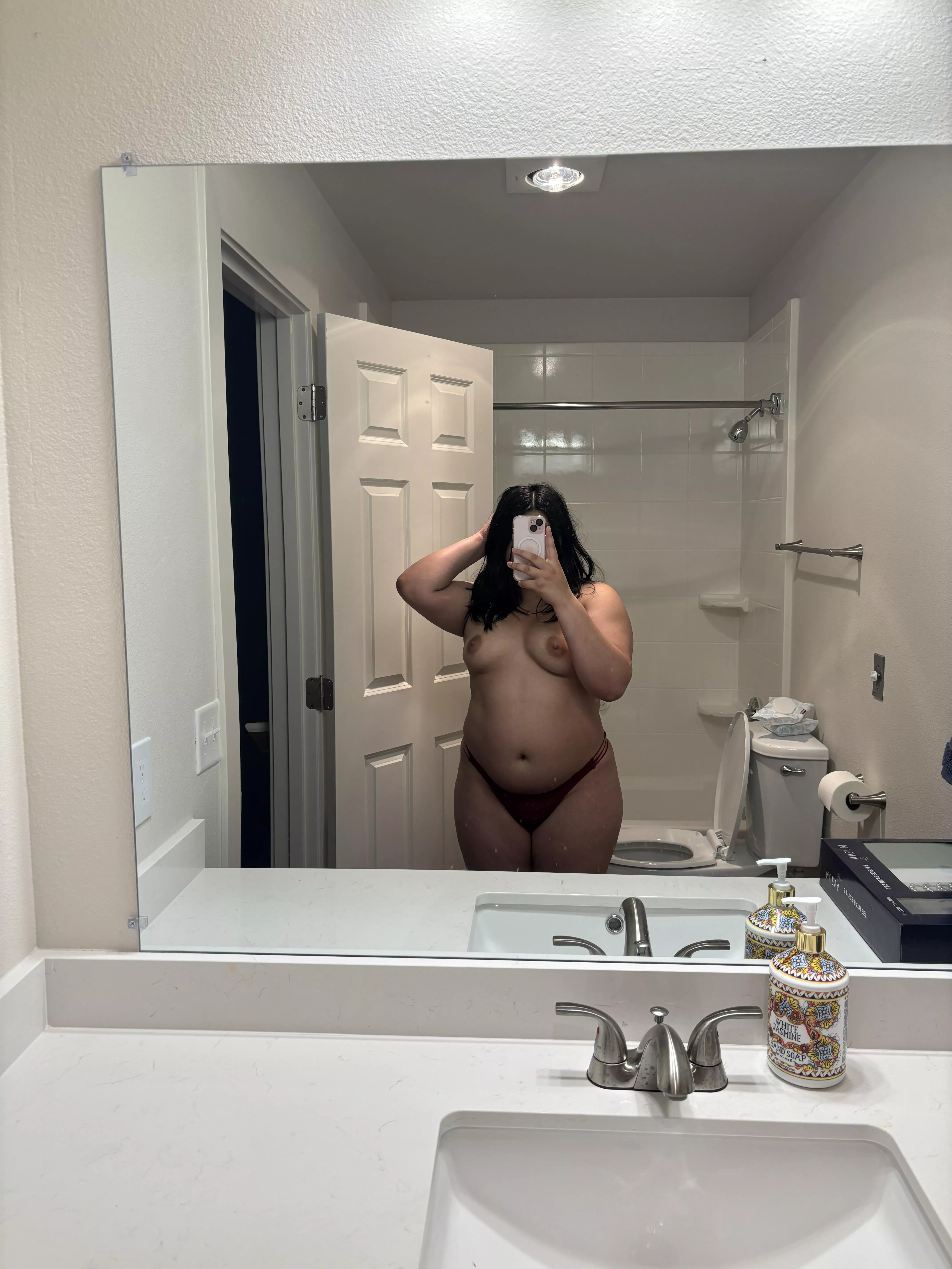 First mirror selfie, how is it?  posted by naughtywhorechata