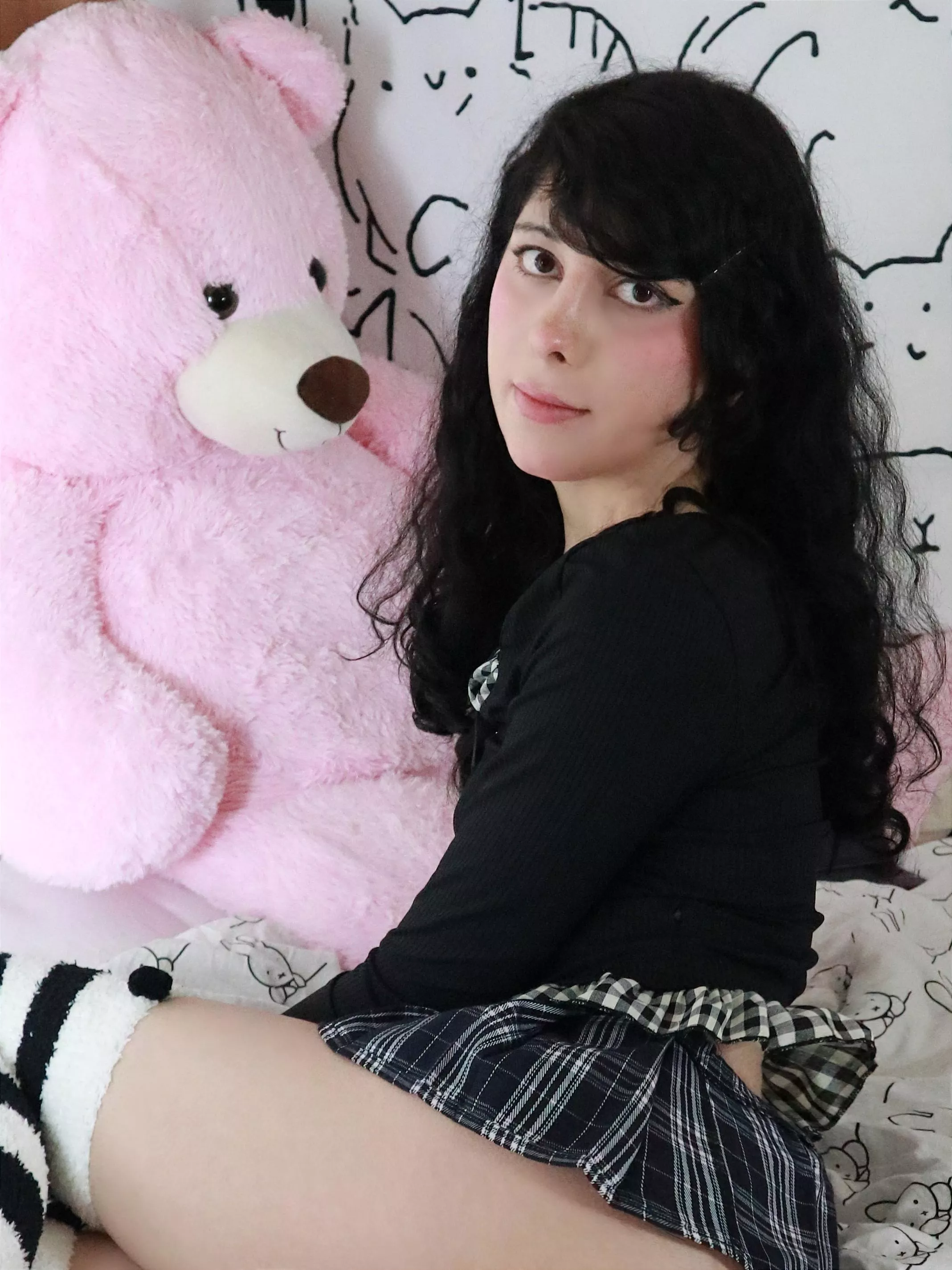 friends wanted me to wear girl clothing qwq 💗 posted by puruchuu