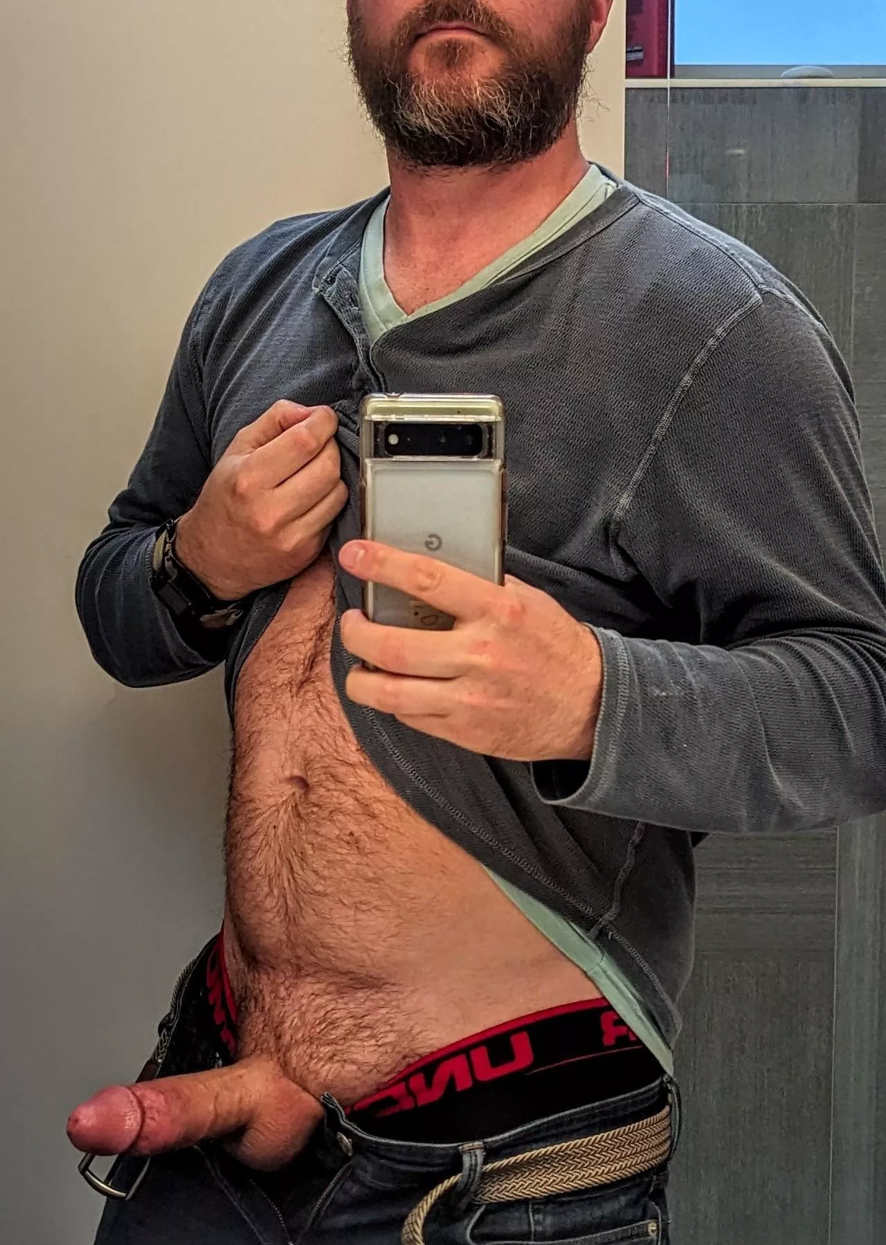 Got distracted while getting dressed for the day  posted by spongerobnopants