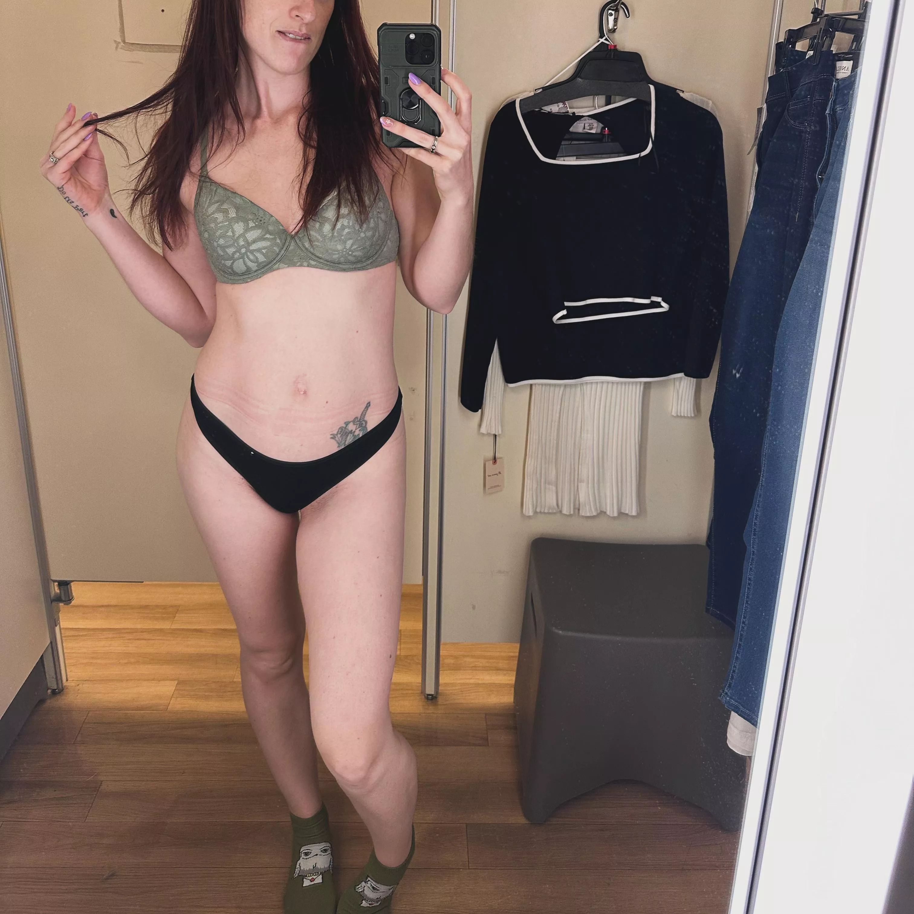 Long legs and pale Irish skin posted by Cay_Bakes