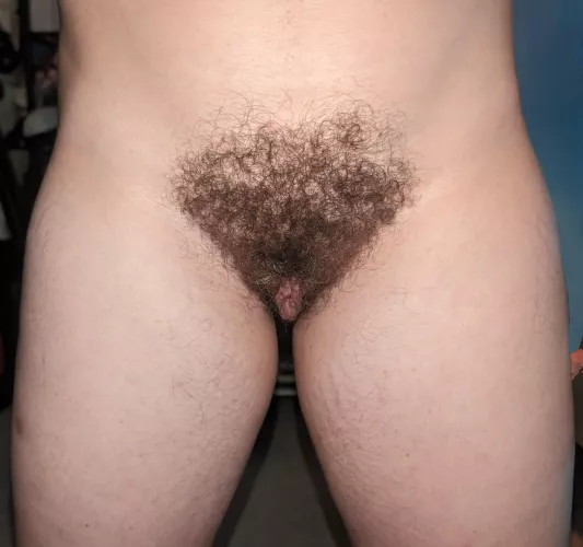 My bush gets so curly after a shower! 😉💞 by aurathecat123