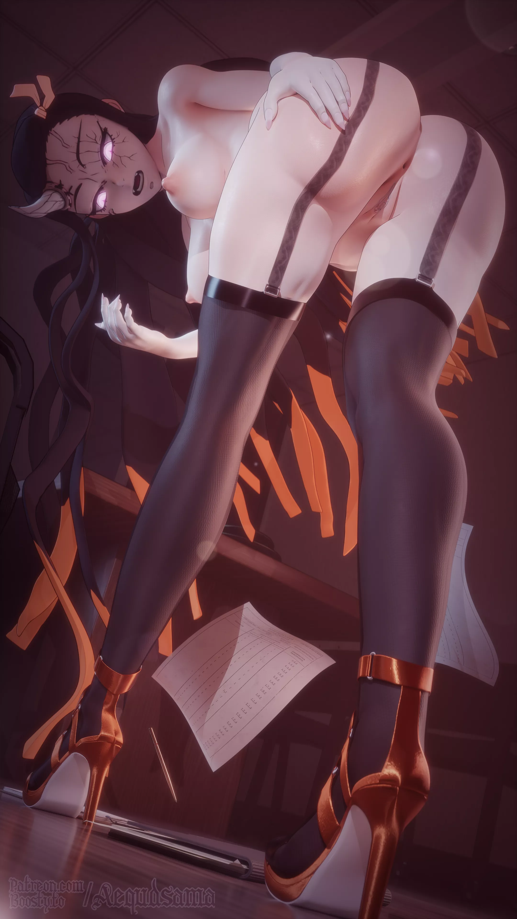 Teacher Nezuko [Demon Slayer] (Aequd) posted by Aequd