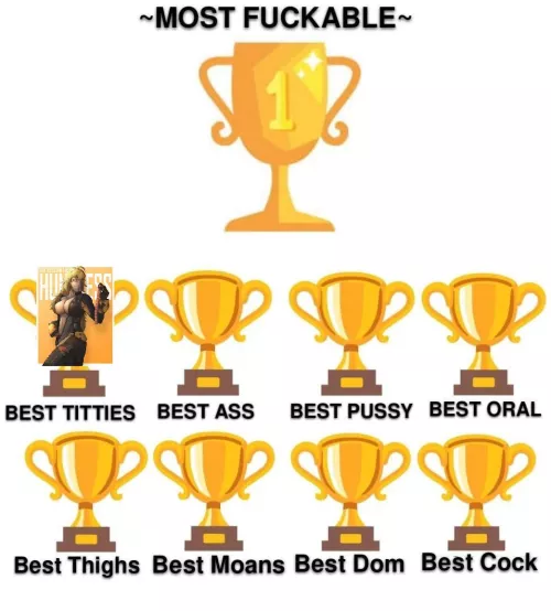 Too no one's surprise Yang won best tits. Comment down below for who has the best ass next by darkrobbe1