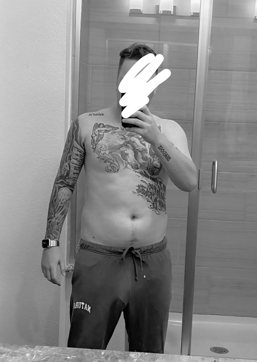 Went to the store with these sweats. You think anyone noticed? posted by Superb_Tune_8925