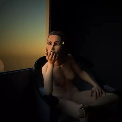 Bo Katan watching a sunrise. (me) by liamsitagem