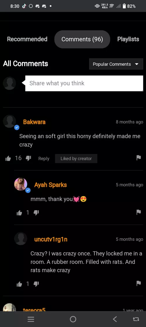 Crazy? I was crazy once. They locked me in a room. A rubber room. Filled with rats. And rats make (me) crazy by iforgormypaswod