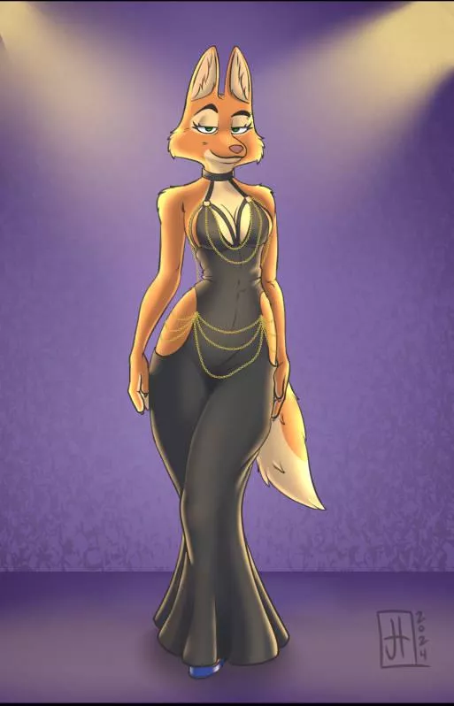 Diane Foxington art piece by the super talented JonnyDoodles. I'll leave his links in the comments for everyone to check him out!  posted by Mmiltos9