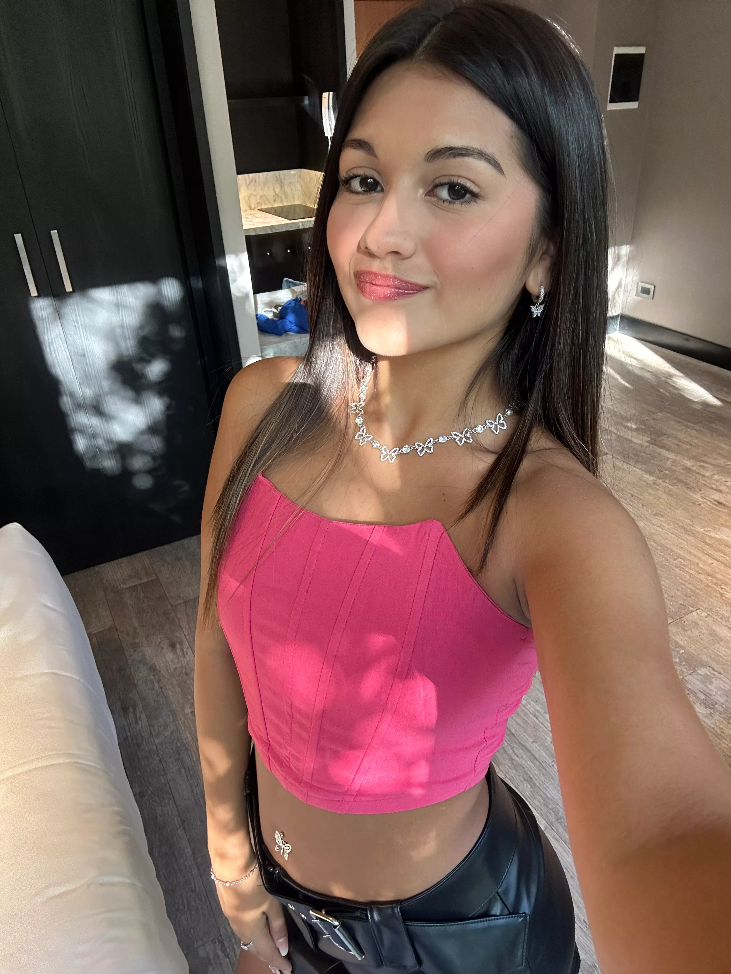 Do I look cute in this crop top? posted by ruby_fox123