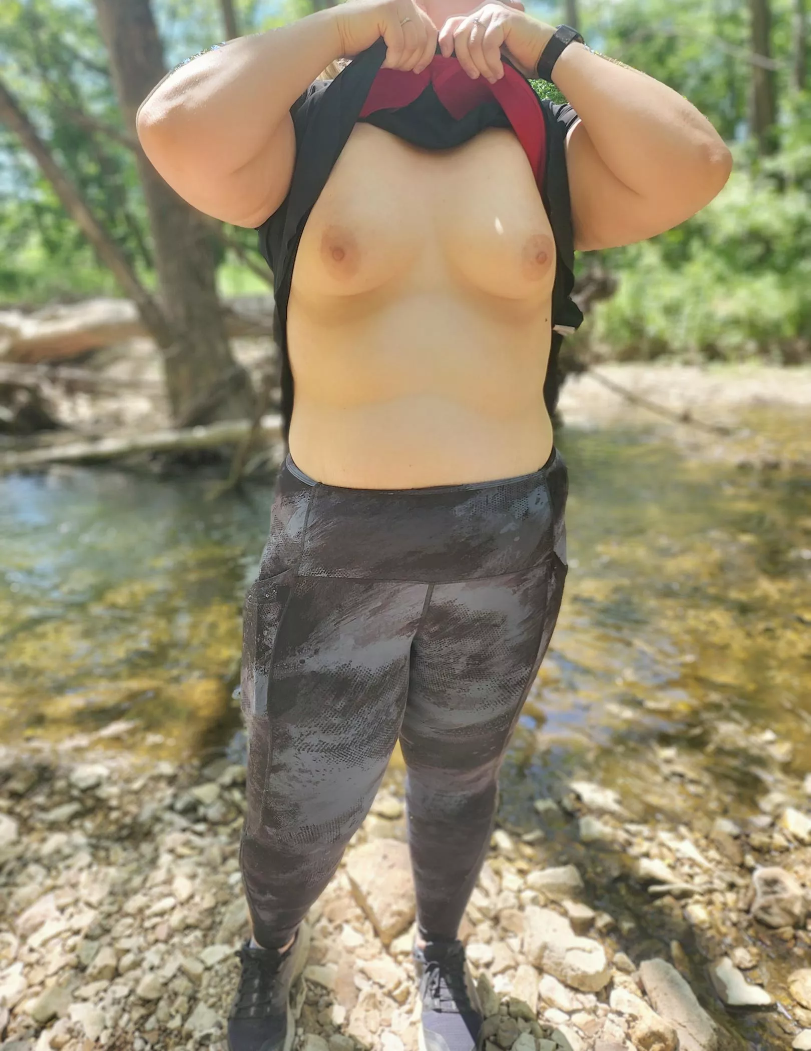 I can't keep my titties to myself when we go hiking  posted by Creamy_Mama