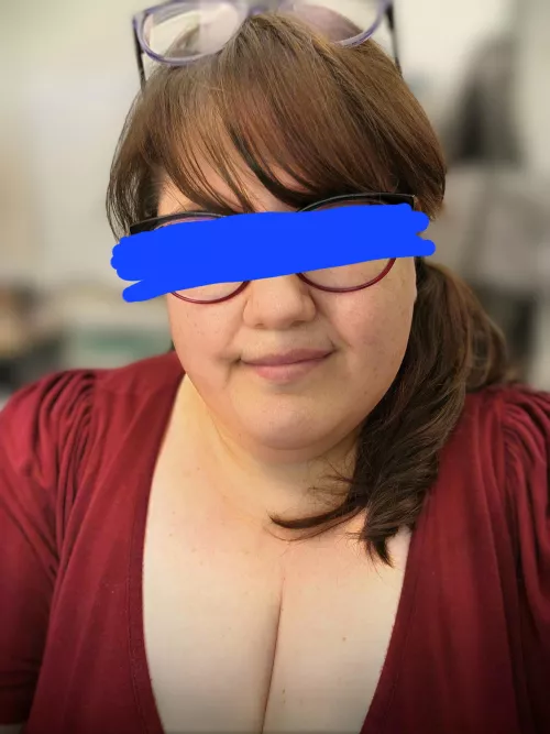 I could hide a pony in my cleavage, ya know, if I needed to. Also, I think I was wearing a third pair of glasses on my tits (not shown in pic). by bbw_love_throwaway