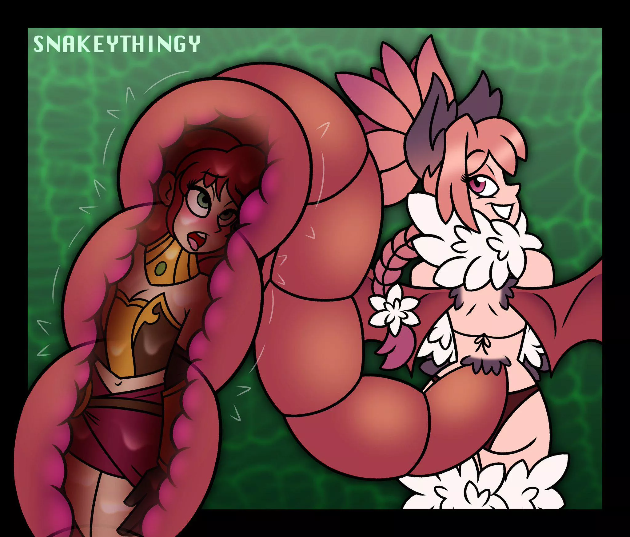 {Image} Pyrrha Manticored-?! Artist: SnakeyThingy posted by Umbra-Gale