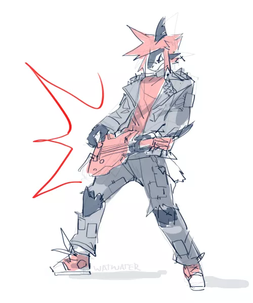 punk shork (art by me) by watwater