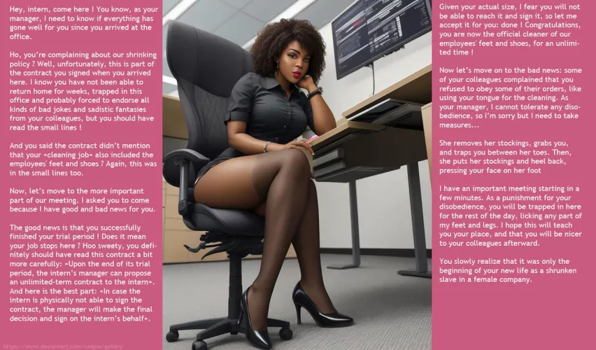 The company's new shrunken slave Part1 by Nalgou