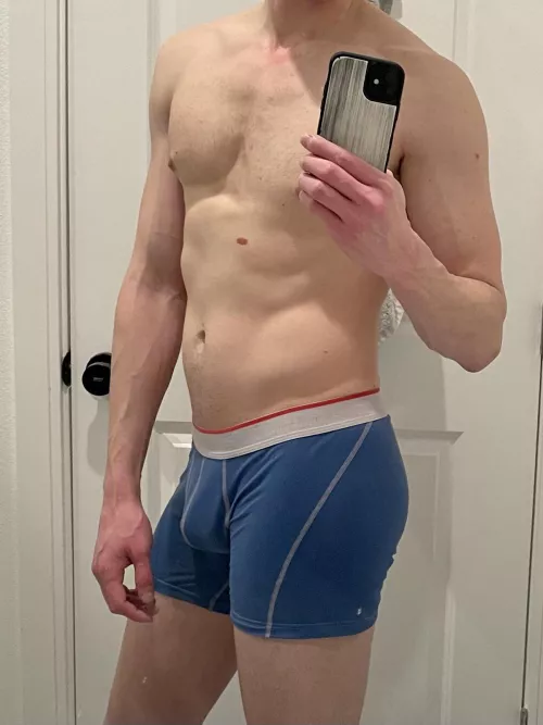 Blue Calvin’s by underwearmode