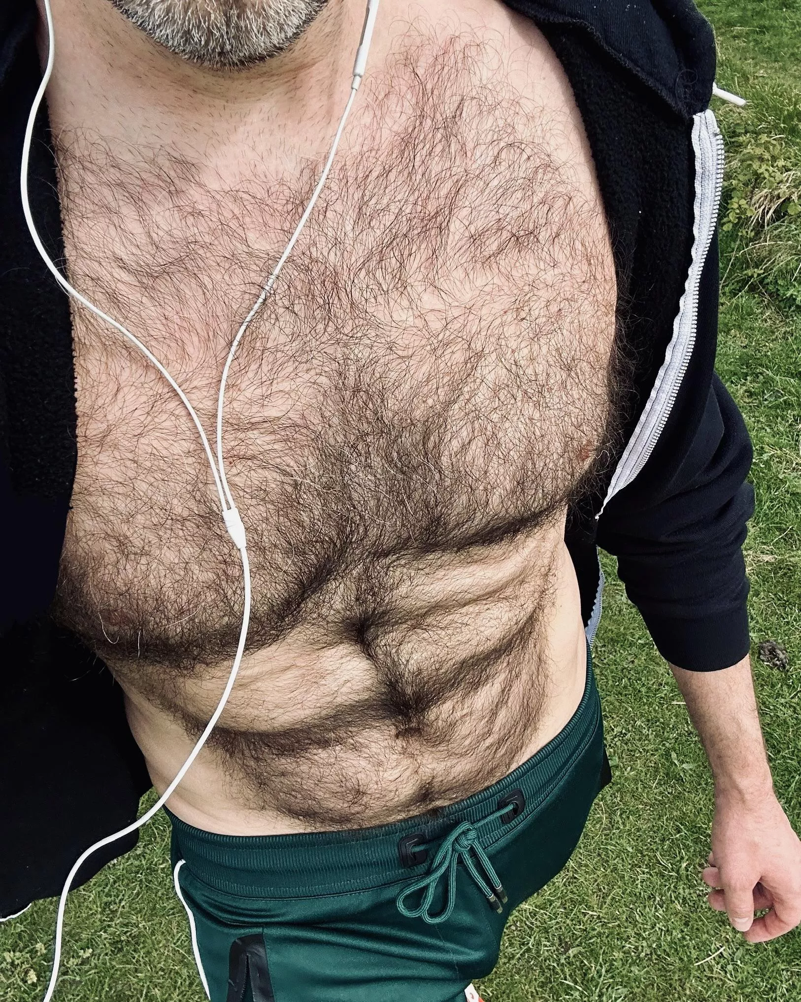 boobs, belly & bulge on point at the park... posted by jerseyjaxoff