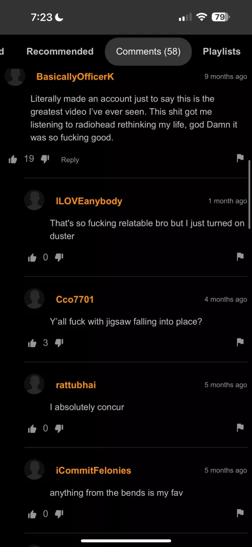 Bro turn the comment section into Radiohead discussion forum by Bechrisslol