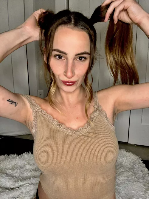 Feeling cute with the pigtails by SageSauveterre