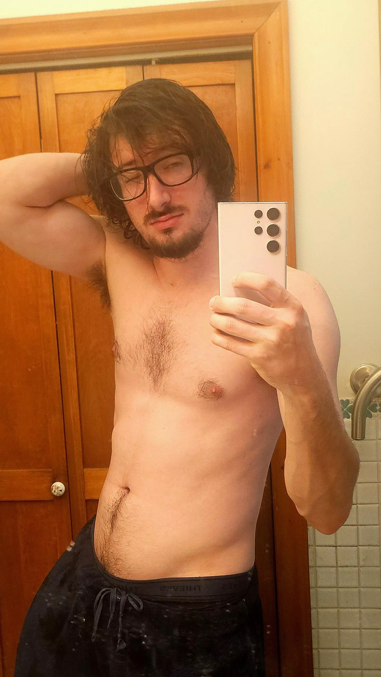 Felt a little confident after a shower, still need more gym though  posted by rollert2