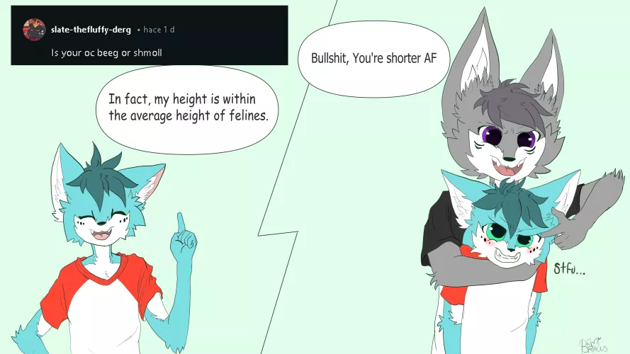 First Answer to u/slate-thefluffy-derg haha, Sorry for the waiting! I hope you like it, and remember that you can leave your questions by DamiDraws12