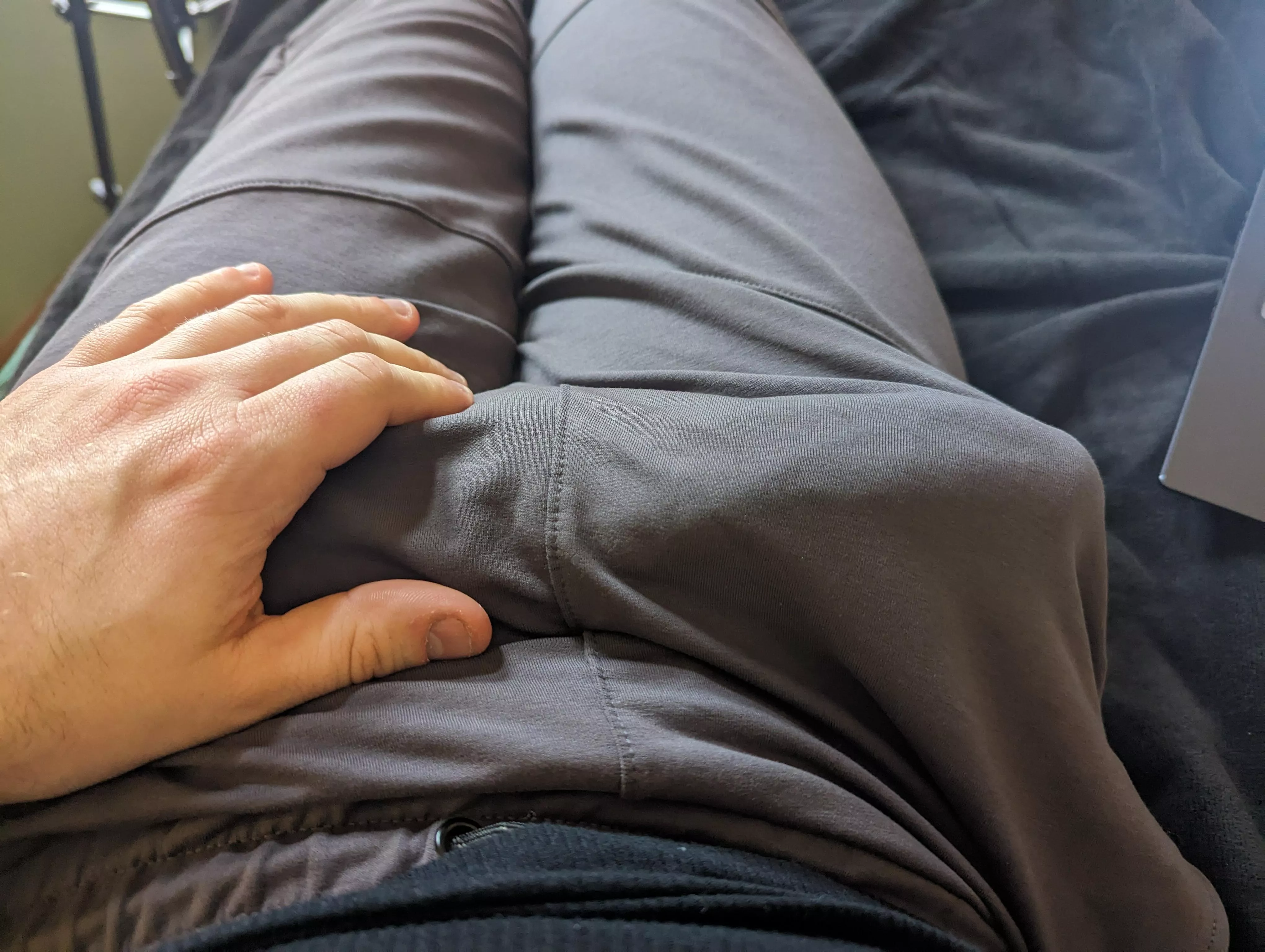 Gray joggers are my favorite.  posted by tomatoe1987