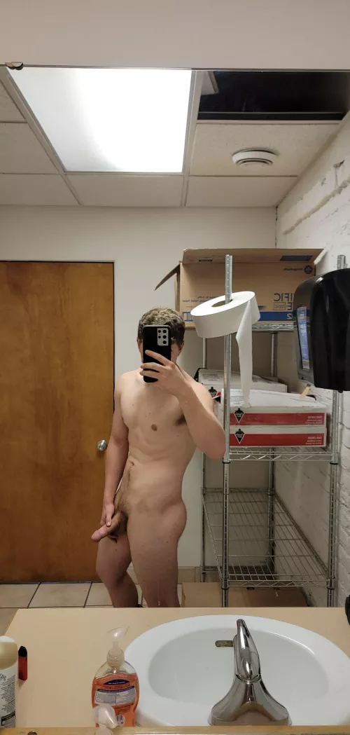 I always cum harder in the work restroom by Mother-Salt-525