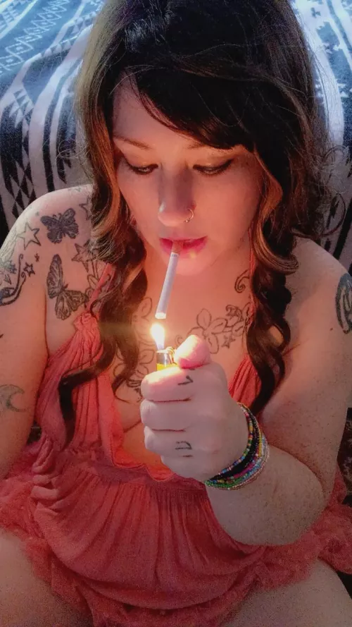 I might have panties on and I might not...the joys of sundress smoking  by Milfsnax